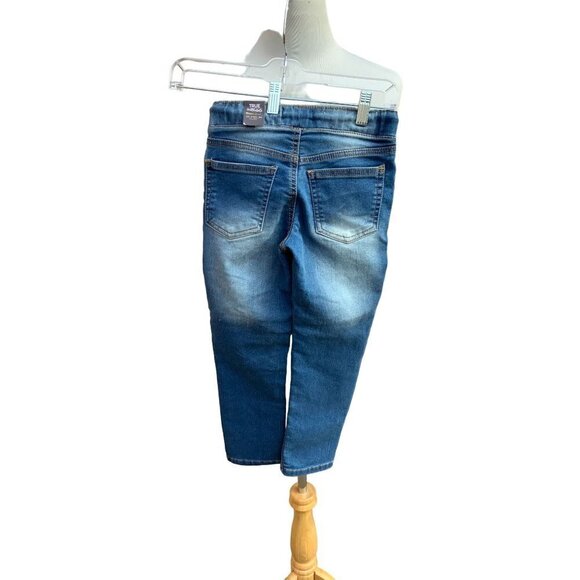TRUE INDIGO NWT STRETCH KNIT DENIM GIRLS 5 POCKETS ALL SEASON PULL ON DRAWSTRING - Picture 3 of 13